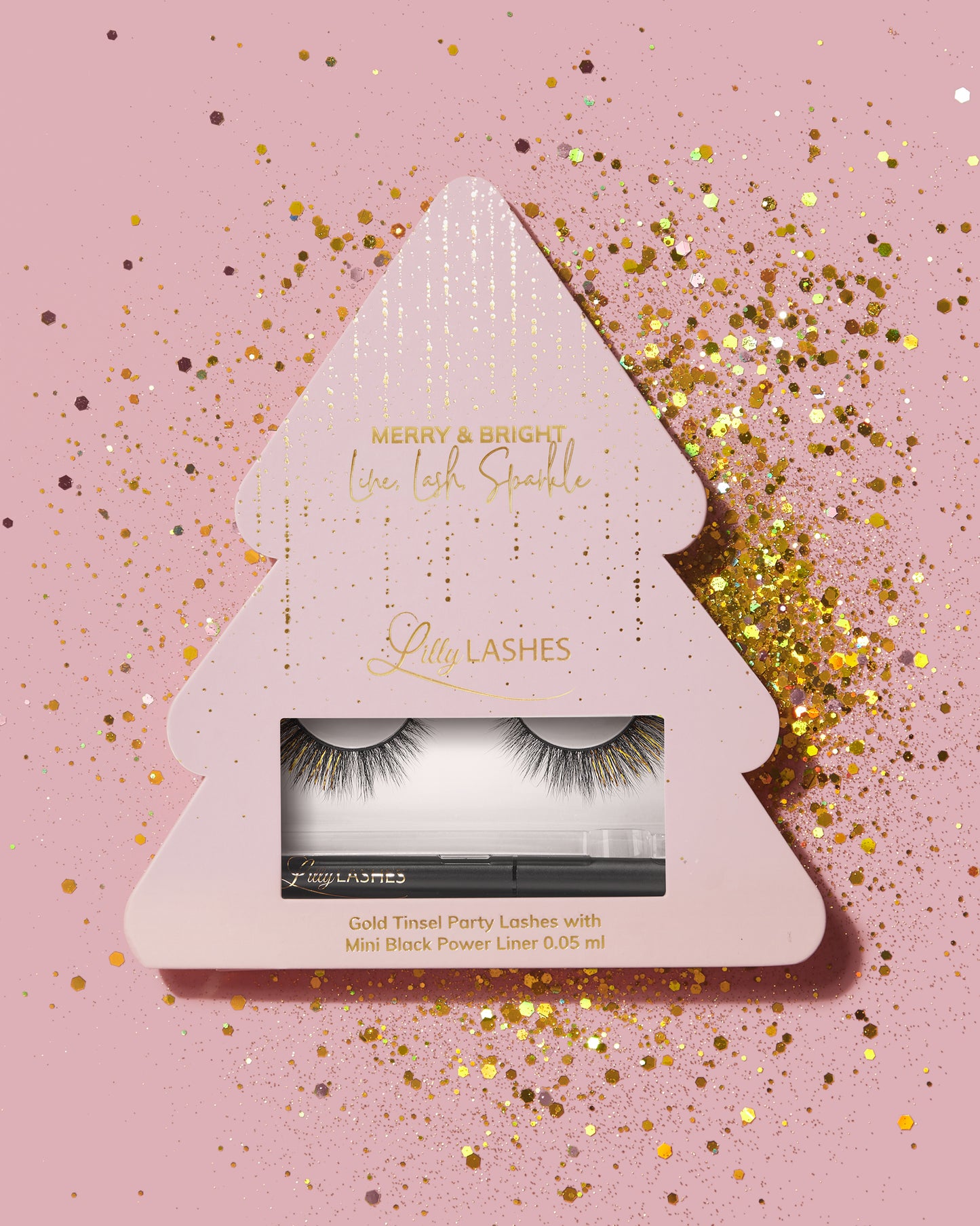 Lilly Lashes | Faux Mink Tinsel Lashes | Merry & Bright | Stylized