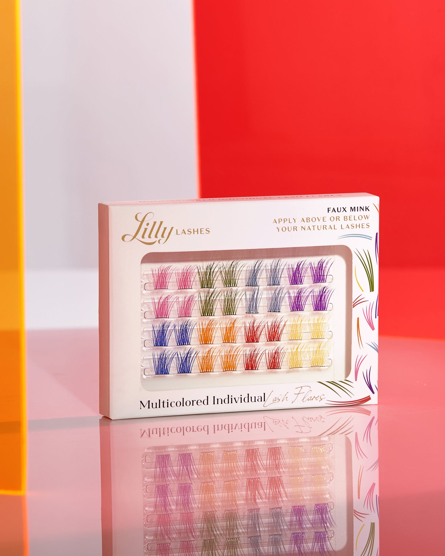 Lilly Lashes | Multicolored Individual Flares | Stylized