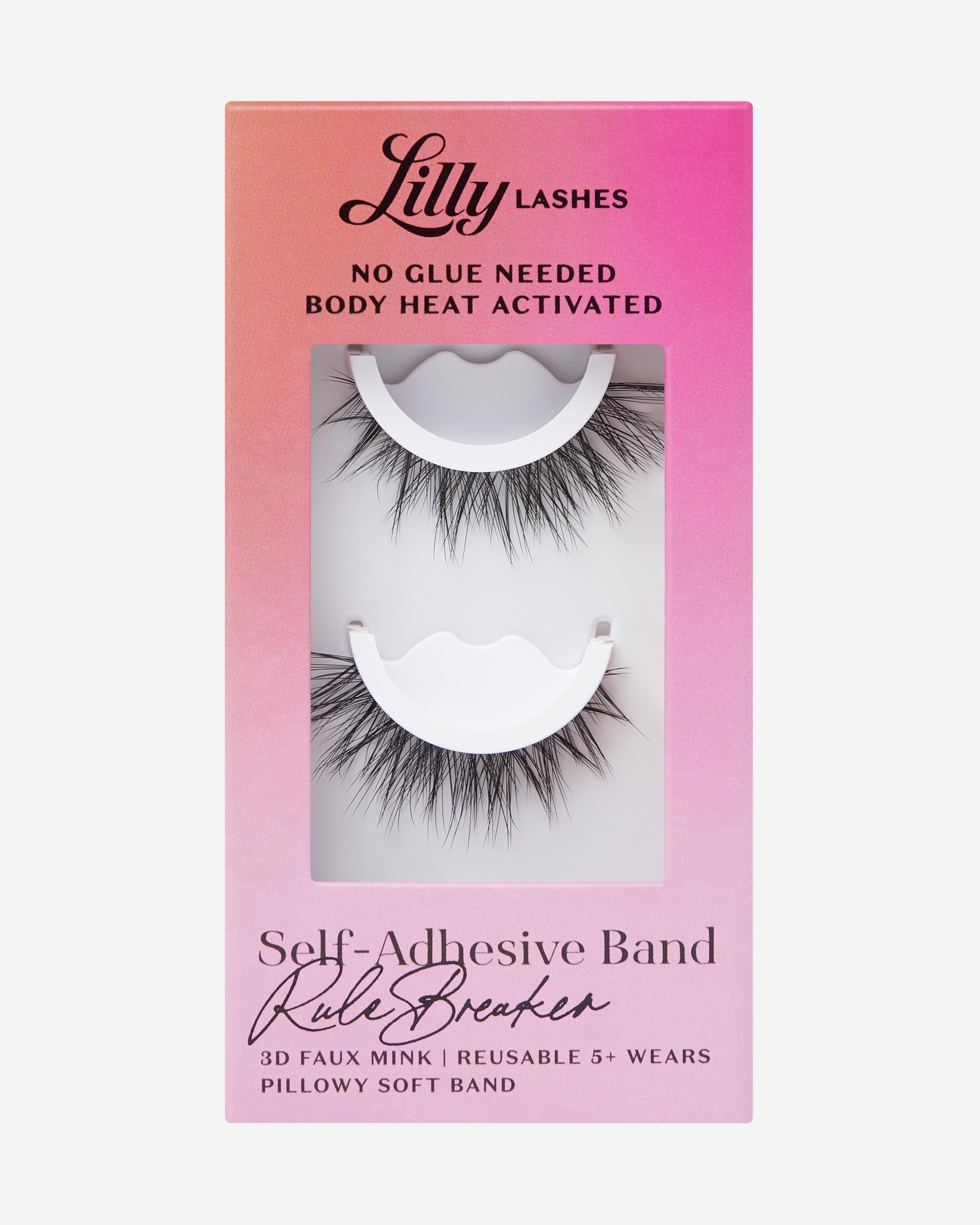 Lilly Lashes | Self Adhesive | RuleBreaker | Front of Box