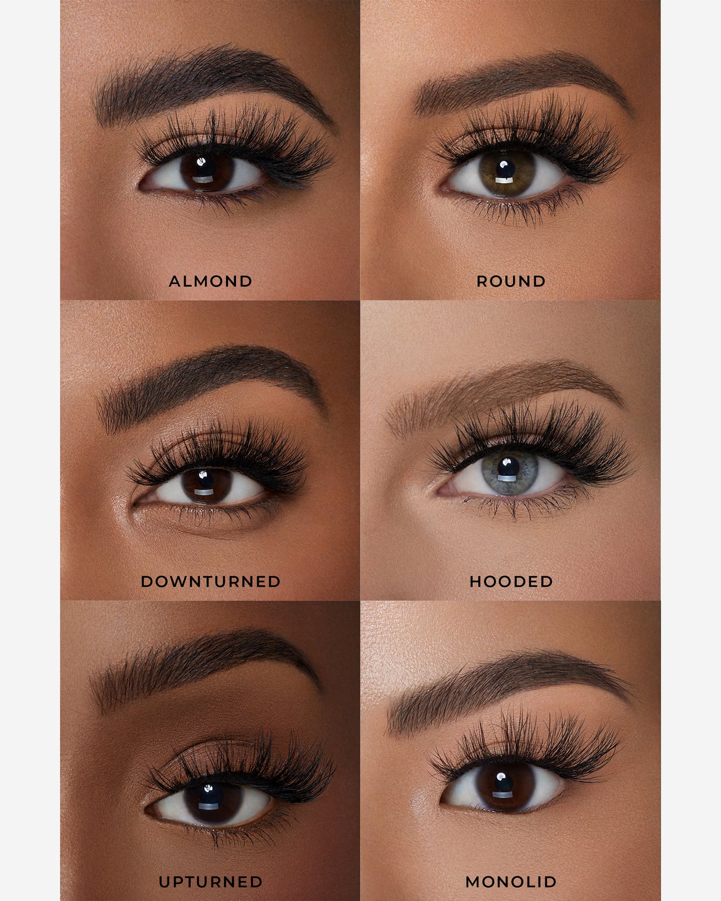 Lilly Lashes | 3D Faux Mink | Miami False Lash | Eye Crops for Different Eye Shapes