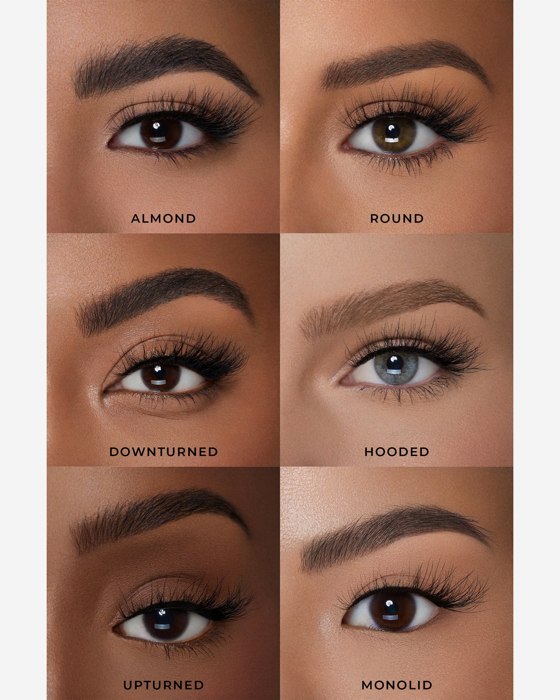 Lilly Lashes | 3D Faux Mink | Milan False Lash | Eye Crops for Different Eye Shapes