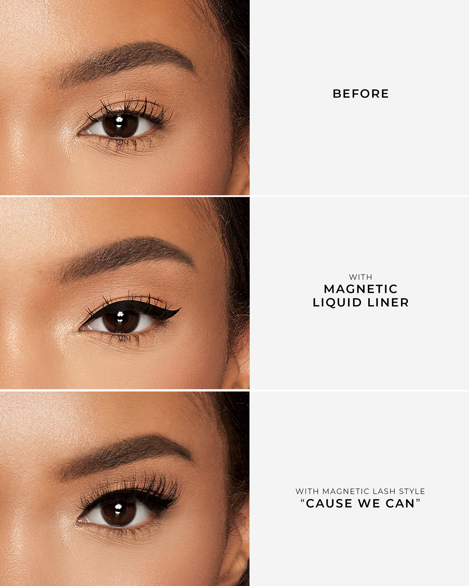 Lilly Lashes | Click Magnetic | Cause We Can | Before and After