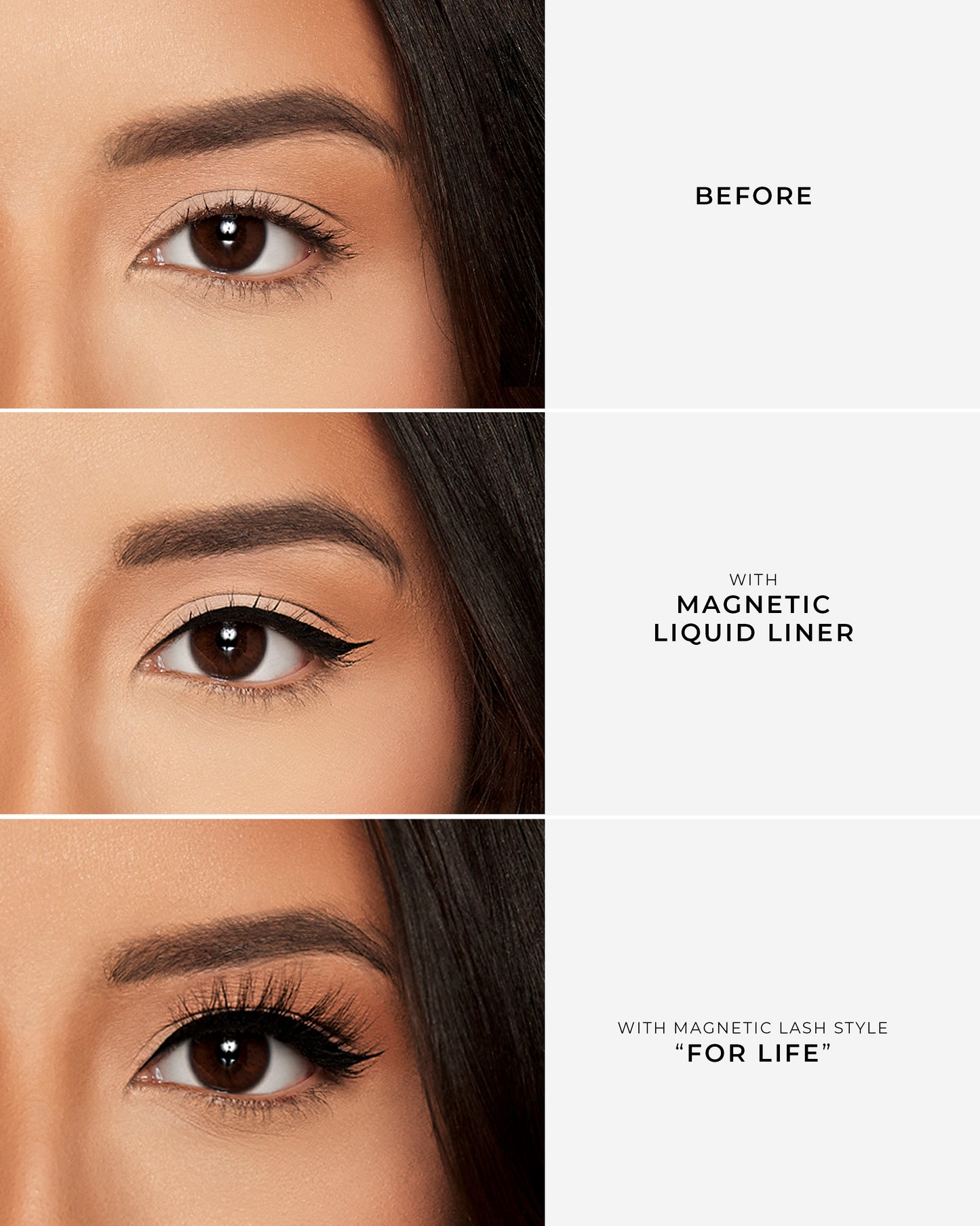 Lilly Lashes | Click Magnetic | For Life | Before and After