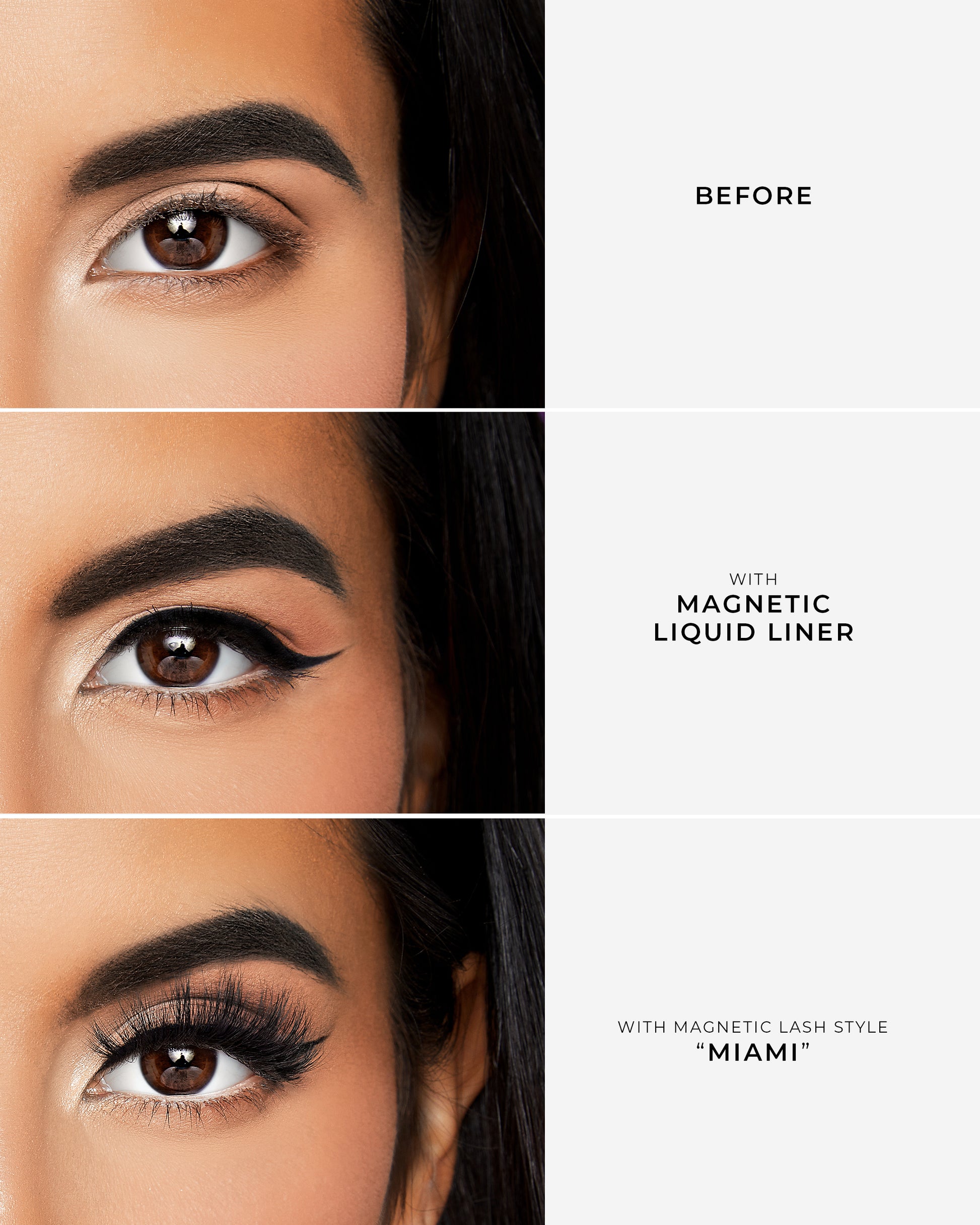 Lilly Lashes | Click Magnetic | Miami | Before and After