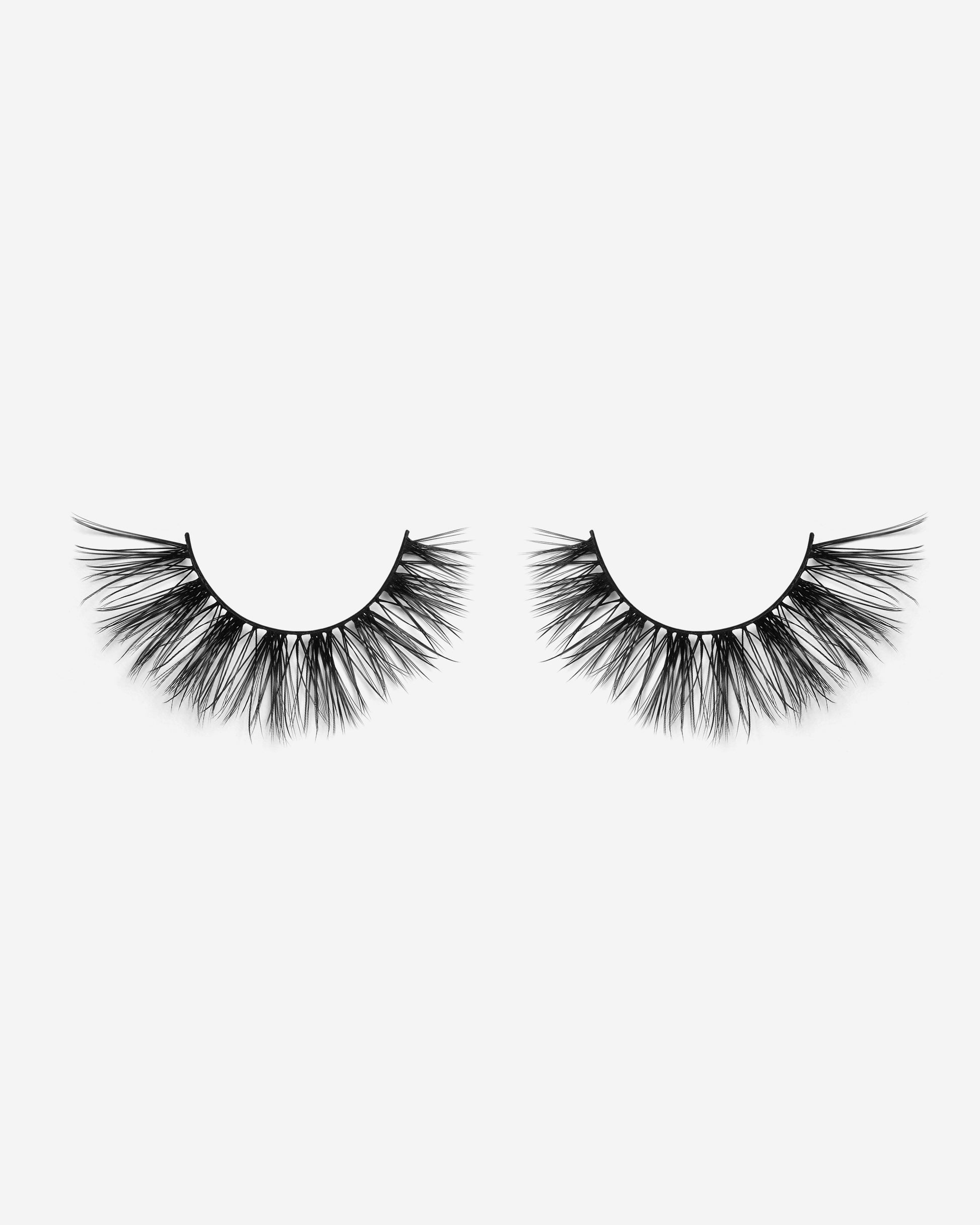 Lilly Lashes | Luxury Synthetic Lite Lashes | Fancy False Lash | Side by Side